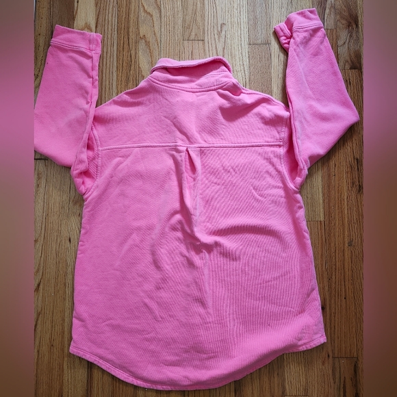 Sundry Women's Spring Fleece Shacket Pink Size 2 (Medium) NWT - Picture 3 of 6
